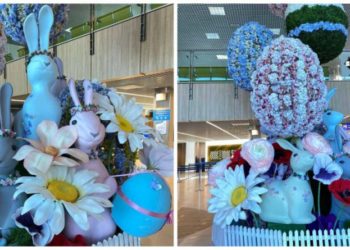 Aeroportul Internațional Chișinău a îmbrăcat straie de sărbătoare: Cum a fost decorată aerogara în ajun de Paște