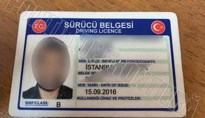 Cetățean al Turciei, depistat cu permisul de conducere falsificat