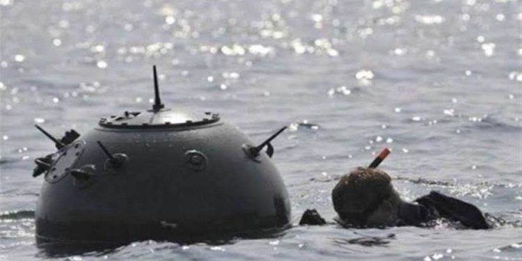 Вблизи побережья Одесской области всплыла морская мина