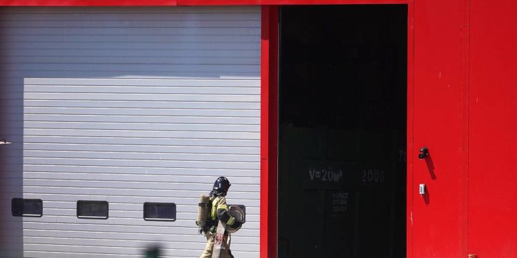 В Белгородской области произошел пожар на объекте Минобороны