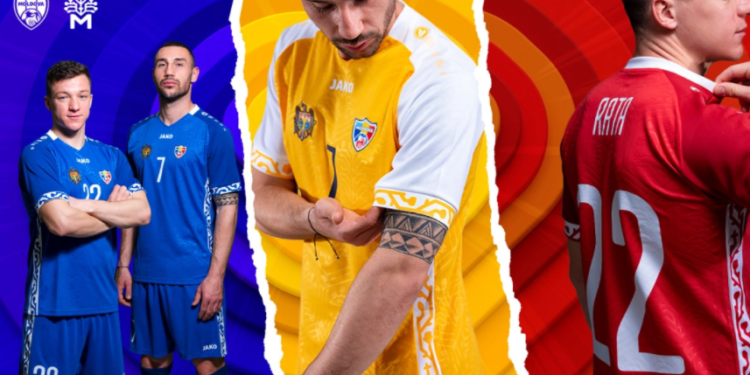 Naționala Moldovei de fotbal are uniformă nouă. Conține și elemente din „pomul vieții” | VIDEO