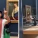 Noi detalii despre tentativa de a vandaliza pictura „Mona Lisa”. Bărbatul care a aruncat în ea cu o prăjitură se afla în scaun cu rotile, deghizat în femeie | VIDEO