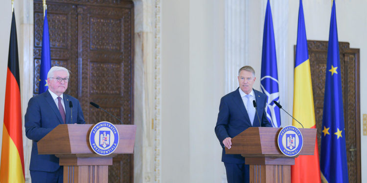 Susținerea R. Moldova, discutate de președinții României și Germaniei. Iohannis: „Nu avem informații concrete că Moldova ar fi amenințată de din punct de vedere militar sau ar fi fost luată drept țintă”. Steinmeier: „Posibilitățile de destabilizare din partea Rusiei față de Moldova sunt cunoscute”