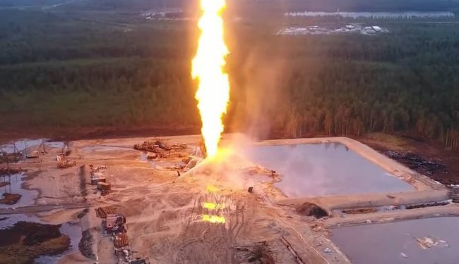 В РФ загорелось крупнейшее газовое месторождение