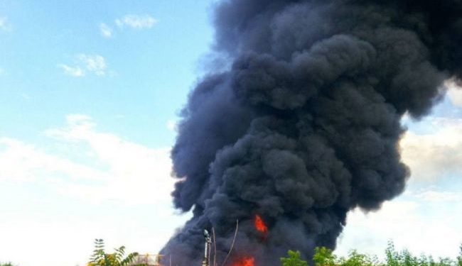 Масштабный пожар на химзаводе в Запорожской области ликвидировали