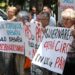 Flashmob cu cratițe în centrul capitalei, organizat de PCRM și Partidul „ȘOR”