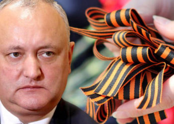 Igor Dodon a cerut în instanță să-i fie anulată amenda de 9.000 de lei pentru că a purtat panglica Sf. Gheorghe | VIDEO