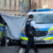Un cap de om a fost lăsat în fața unui tribunal din Germania