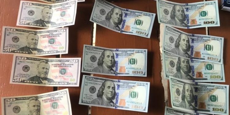 Business cu bani falși: Două milioane de ruble rusești false și o mie de dolari americani falși au fost scoși din circulație