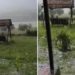 Natura s-a dezlănțuit la Ungheni. În mai multe localități a plouat cu grindină