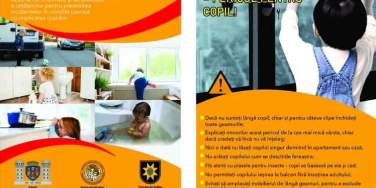 Poliția Capitalei a dat startul campaniei ,,Fereastra deschisă – Pericol pentru copil”