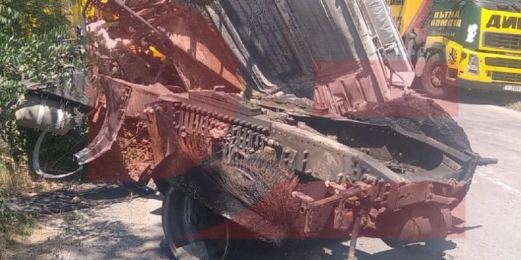 Bulgaria: Un moldovean a ars de viu după ce autocamionul pe care-l conducea a luat foc