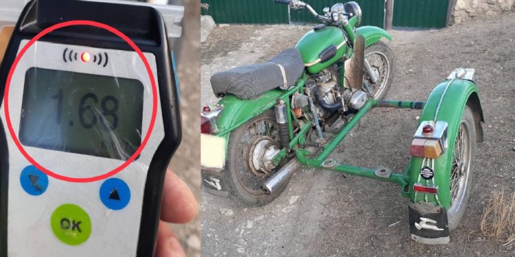 Motociclist, depistat în stare de ebrietate avansată, la Edineț