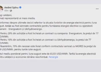Andrei Spînu: Au fost semnate contractele pentru furnizarea energiei electrice cu doi operatori ucraineni. Ambii au solicitat un preț de $ 77 pentru un megawatt-oră | VIDEO