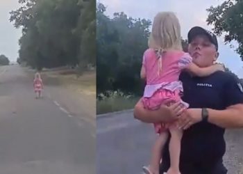 Noi detalii despre fetița de 3 anișori, găsită pe traseu de un echipaj INSP. Se afla la distanța de 2 kilometri de casă | VIDEO