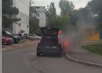 В Кишиневе загорелись два автомобиля