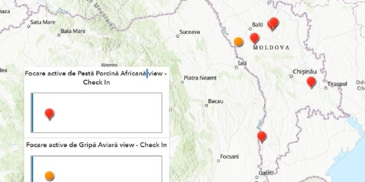 Informația privind focarele de boli ale animalelor va fi disponibilă publicului pe o hartă interactivă