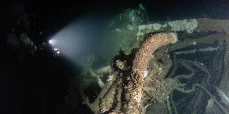 O navă de război americană a fost descoperită în largul coastelor Angliei, la 105 ani după ce s-a scufundat