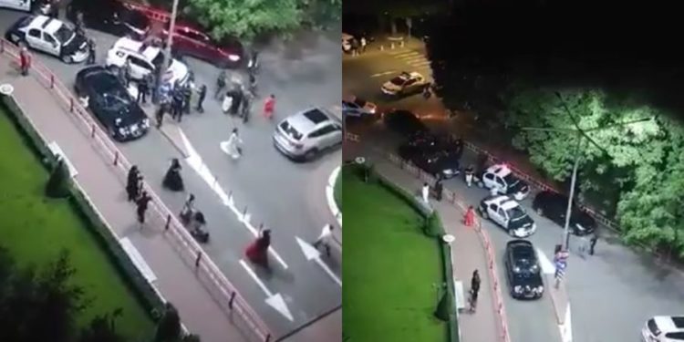 Oamenii de la Botanica, treziți de strigăte. Cel puțin 4 mașini de Poliție au intervenit pentru a calma spiritele | VIDEO