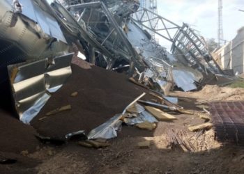 В Джурджулештском порту обрушились два элеватора