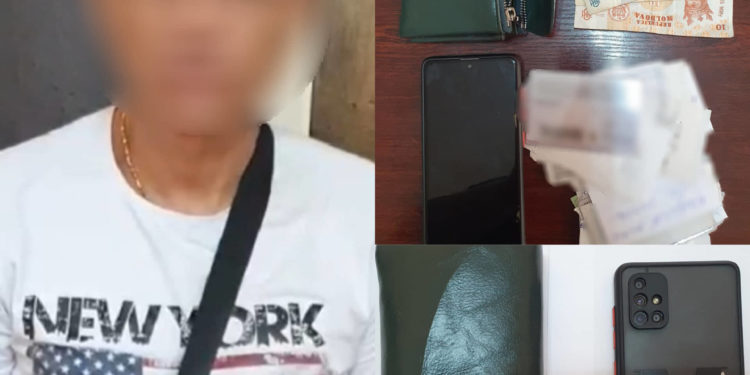 Bărbat reținut în flagrant în timp ce încerca să sustragă bunurile altei persoane