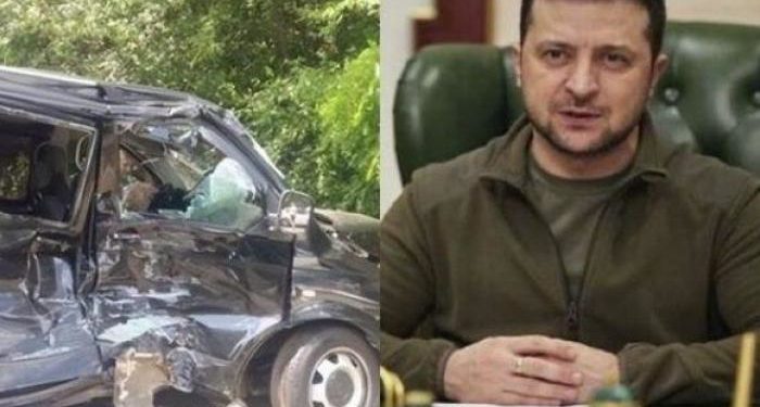 Un autoturism a intrat în coloana oficială a președintelui Ucrainei Volodimir Zelenski. Ce spun medicii despre starea șefului statului | VIDEO