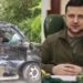 Un autoturism a intrat în coloana oficială a președintelui Ucrainei Volodimir Zelenski. Ce spun medicii despre starea șefului statului | VIDEO