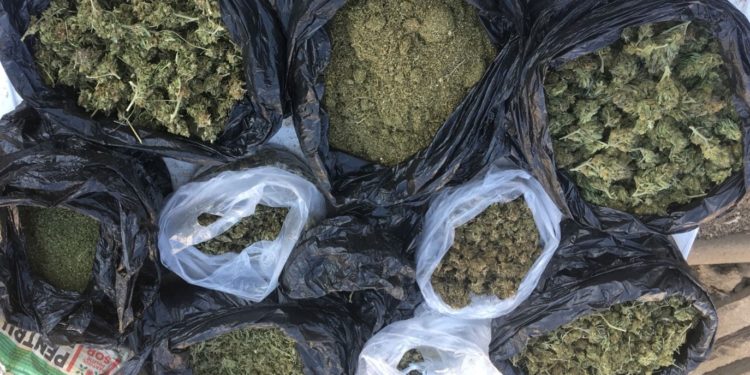 Un bărbat și iubita lui, reținuți pentru vinderea drogurilor: Aveau 8 kg de narcotice îngropate în grădină