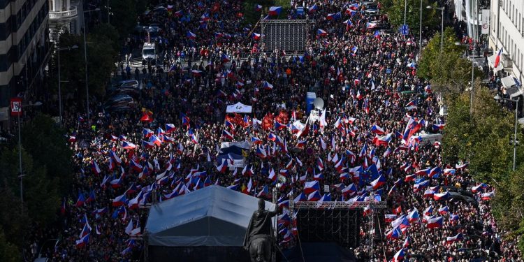 В Чехии прошли антиправительственные митинги