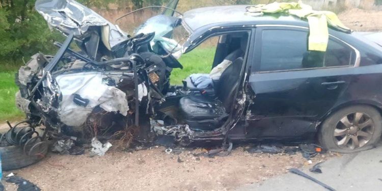 Accident grav, la Orhei: Un șofer a adormit la volan și s-a tamponat cu un autocamion