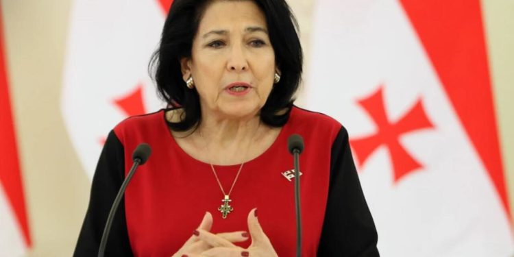 Preşedintele Georgiei, Salome Zourabişvili, a avut o întrevedere cu Maia Sandu, la Președinția R. Moldova | VIDEO