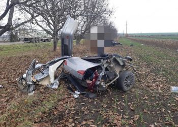 Смертельная авария во Флорештском районе: Автомобиль вылетел с трассы и врезался в дерево
