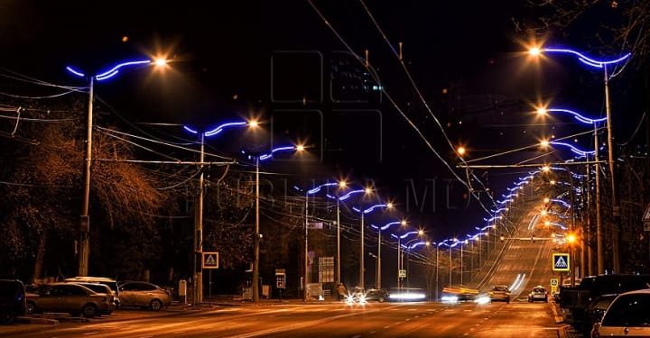 Уличное освещение в Кишиневе будут отключать с 7 утра до 5 вечера