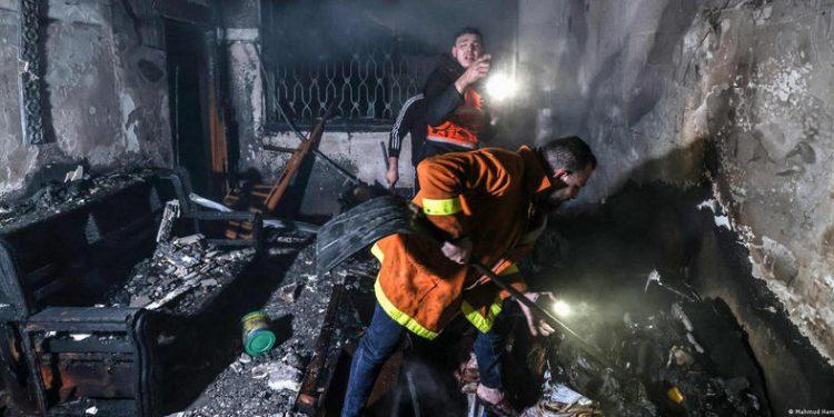 Крупный пожар в Секторе Газа. Сообщается о 20 погибших