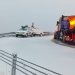 Iarna își intră în drepturi pe traseul Transfăgărăşan, România: Zăpadă măsoară câțiva centimetri