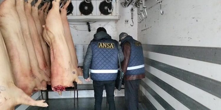 Controale inopinate la mai multe abatoare și unități de producerea cărnii. ANSA a depistat un șir de încălcări și a suspendat autorizațiile sanitar-veterinare pentru unii agenți economici | FOTO