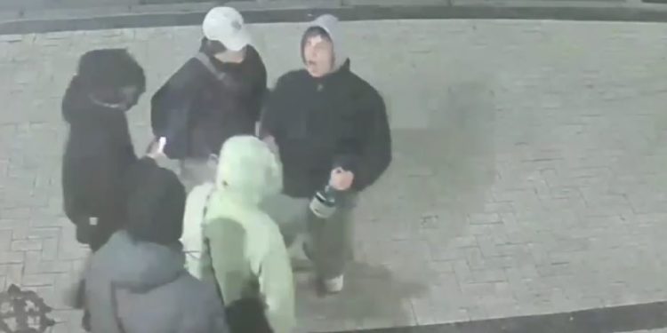 Act de vandalism surprins de camere pe aleea Aleea Grigore Vieru din Chișinău. Cinci tineri sunt căutați de poliție | VIDEO