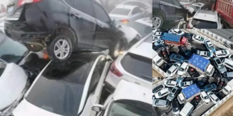 Noi detalii de la accidentul cu 200 de mașini din China: Preliminar, totul s-ar fi întâmplat din cauza ceții dense | VIDEO