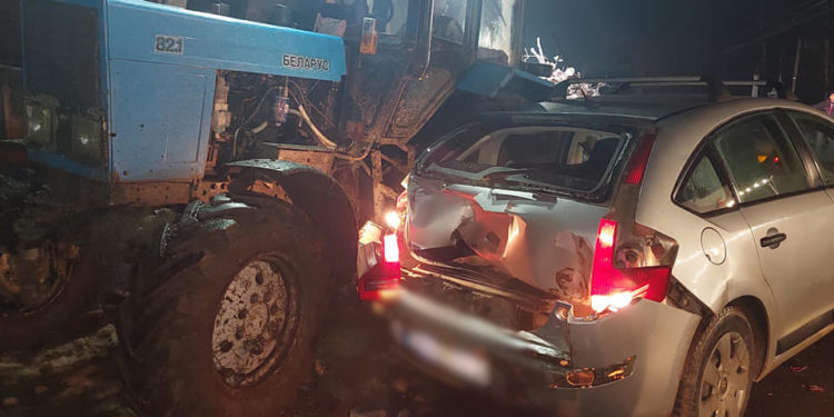 Poliția, despre accidentul de la Rublenița: Șoferul tractorului are 33 de ani și ar urcat la volan în stare avansată de ebrietate | VIDEO