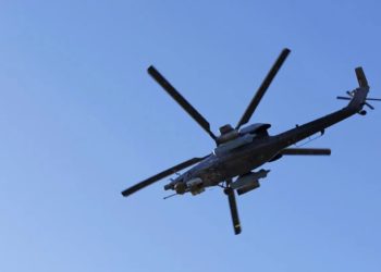 Во Внуково вертолет спецотряда «Россия» зацепил винтом землю. Никто не пострадал