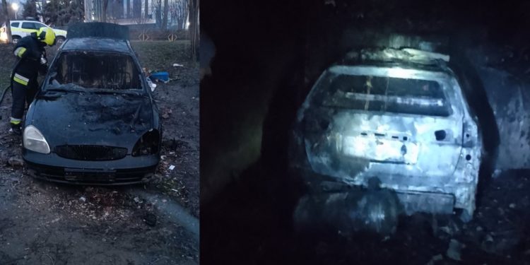Noapte cu ghinion pentru doi şoferi din ţară: Au rămas fără maşini, după ce acestea au fost mistuite de flăcări