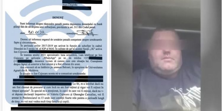 Fost ofițer din Direcția 5, dezvăluiri din dosarul Petic: Am depus declarații mincinoase împotriva lui Cavcaliuc. Am fost presat și amenințat în 2021