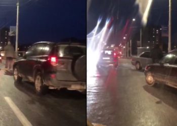 Цепная реакция: Из-за гололеда пять автомобилей столкнулись в Тирасполе | VIDEO