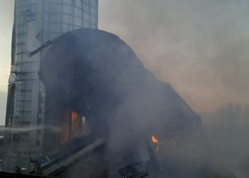 Trans-Oil: Incendiul de la Portul Giurgiulești s-a produs din cauza unei pene de curent