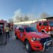 Un depozit de ambalare a sticlelor cu apă minerală a luat foc în Chișinău