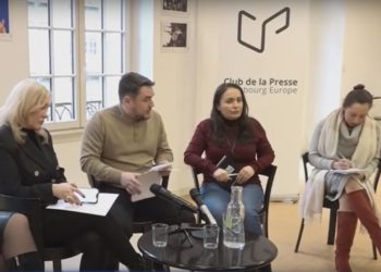 Conferință de presă și interviuri acordate de jurnaliștii moldoveni la Strasbourg: Guvernanții ne-au promis libertate de exprimare, dar încalcă abuziv drepturile noastre | VIDEO