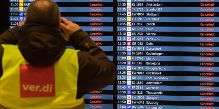 Grevă pe aeroportul din Berlin: Toate zborurile de miercuri au fost anulate