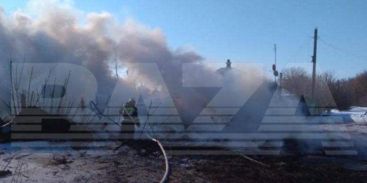 В Белгородской области упал самолет Минобороны РФ