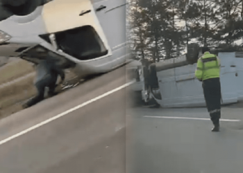 Недалеко от Бельц перевернулся микроавтобус