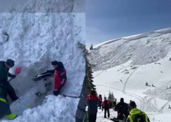 Momentul în care un turist polonez e surprins de avalanșă în Munții Maramureșului. Bărbatul a murit | VIDEO